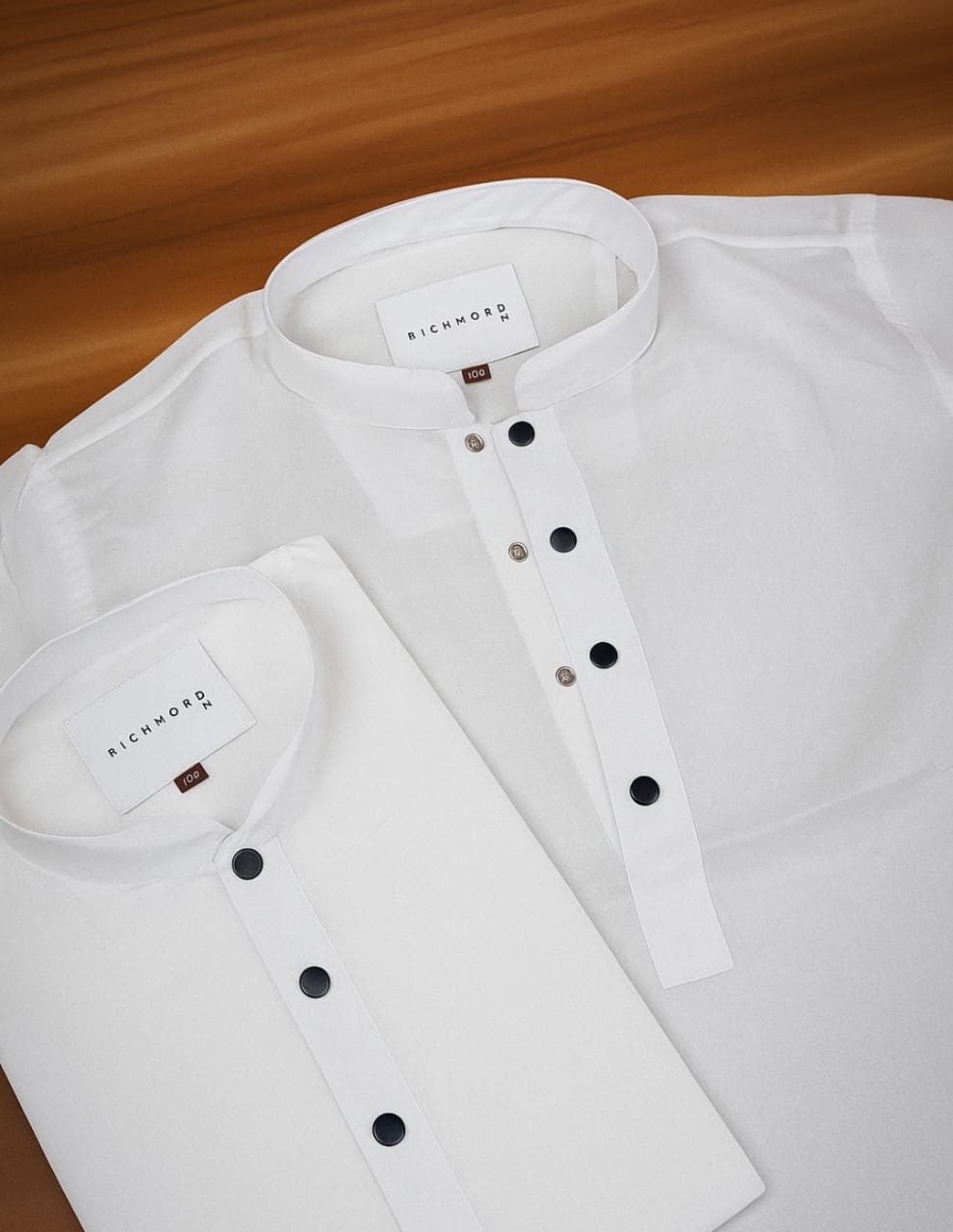 2 পিস সাদা সলিড কম্বো