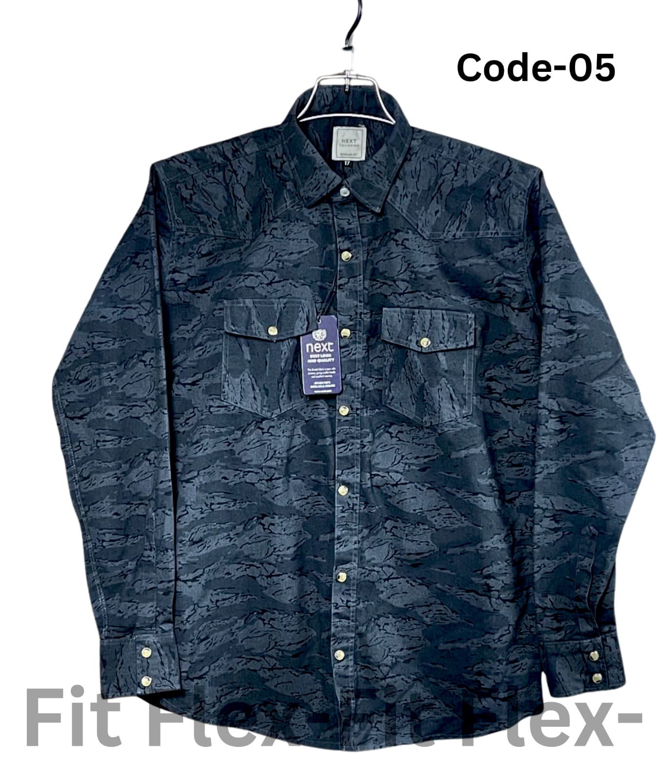 আর্মি ক্যামো ব্লাক শার্ট