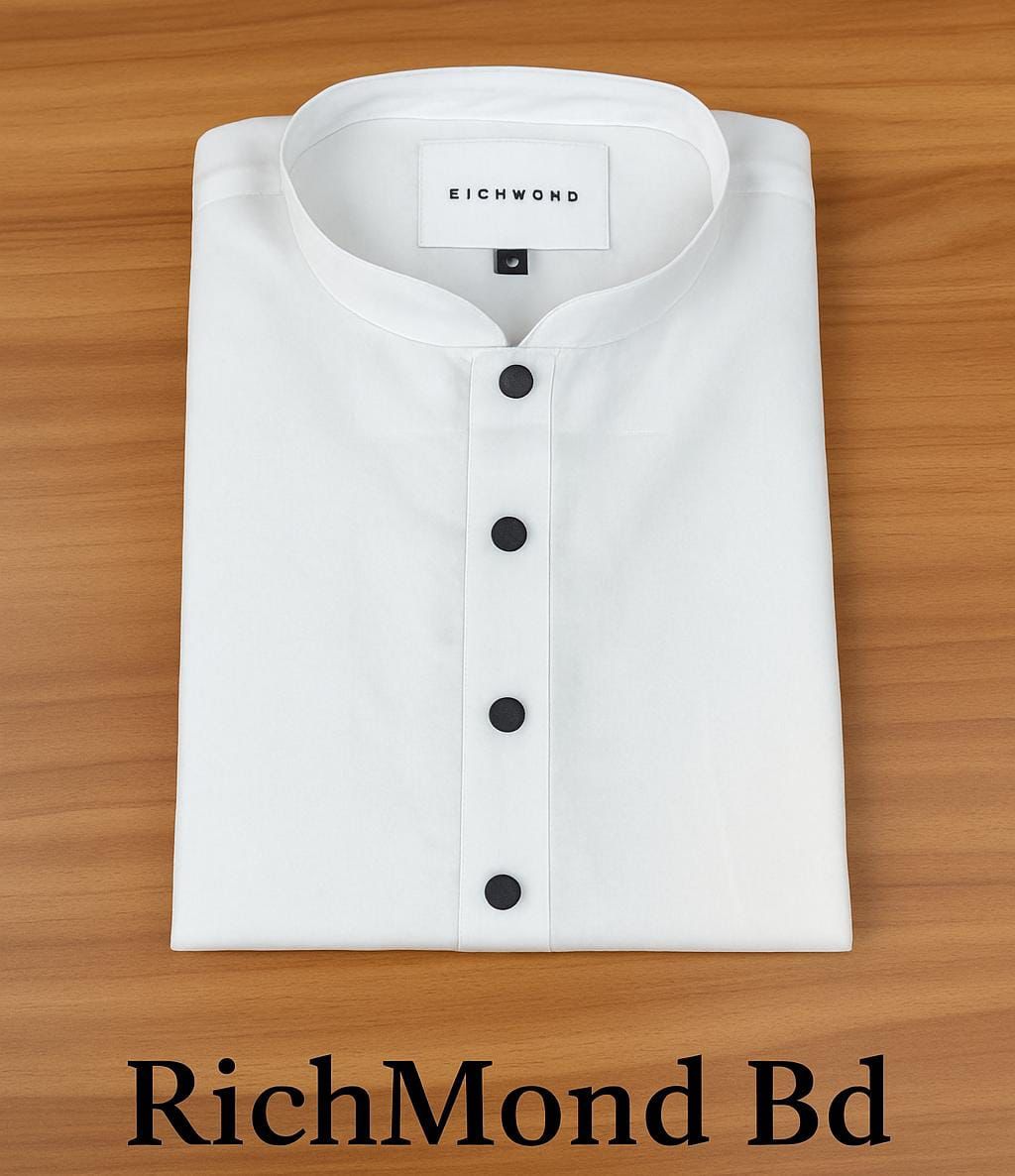 ১ পিস সাদা ধুতি কটন পাঞ্জাবী