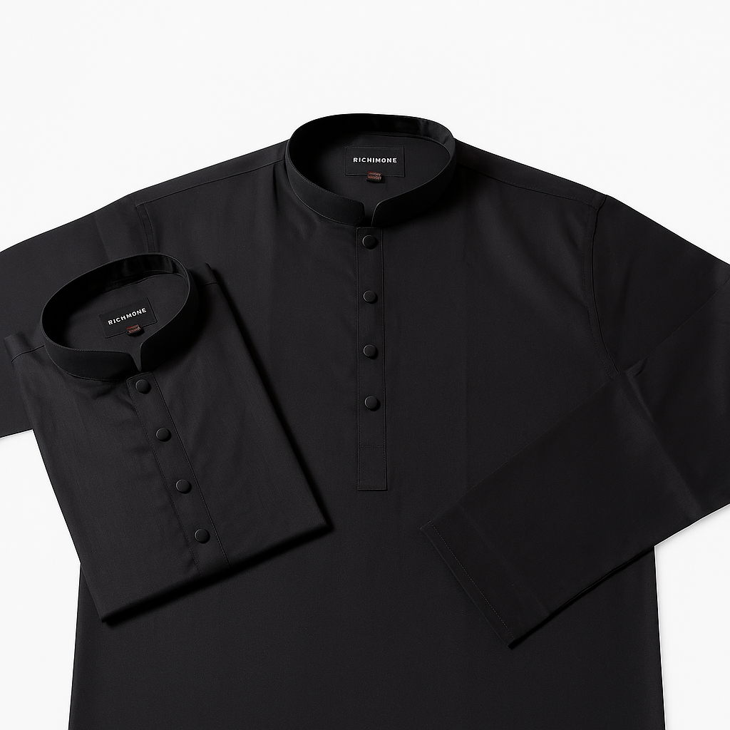 ১পিস কালো ধুতি কটন