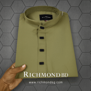 প্রিমিয়াম মাইক্রোস্টিজ সলিড পাঞ্জাবি/কালার > Light Olive